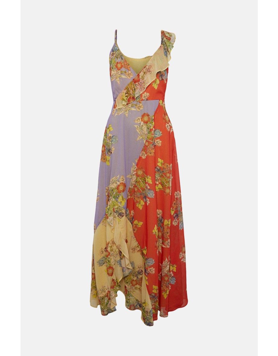 WH x The British Museum: The Charles Rennie Mackintosh Collection Mixed Print Wrap Maxi Dress - 3