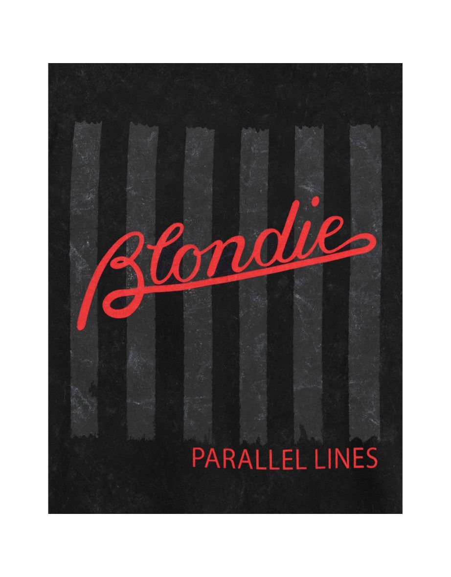 Blondie Unisex Adult Parallel Lines T-Shirt - Black - 3