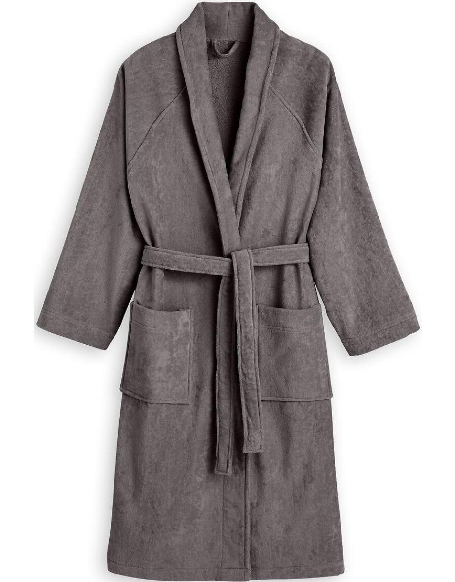 Best Quality Cotton Velvet Tie-Front Bathrobe