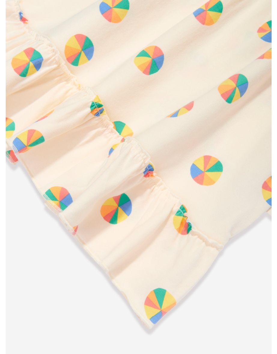 Girls Parasol Sun Dress in Ivory - 4