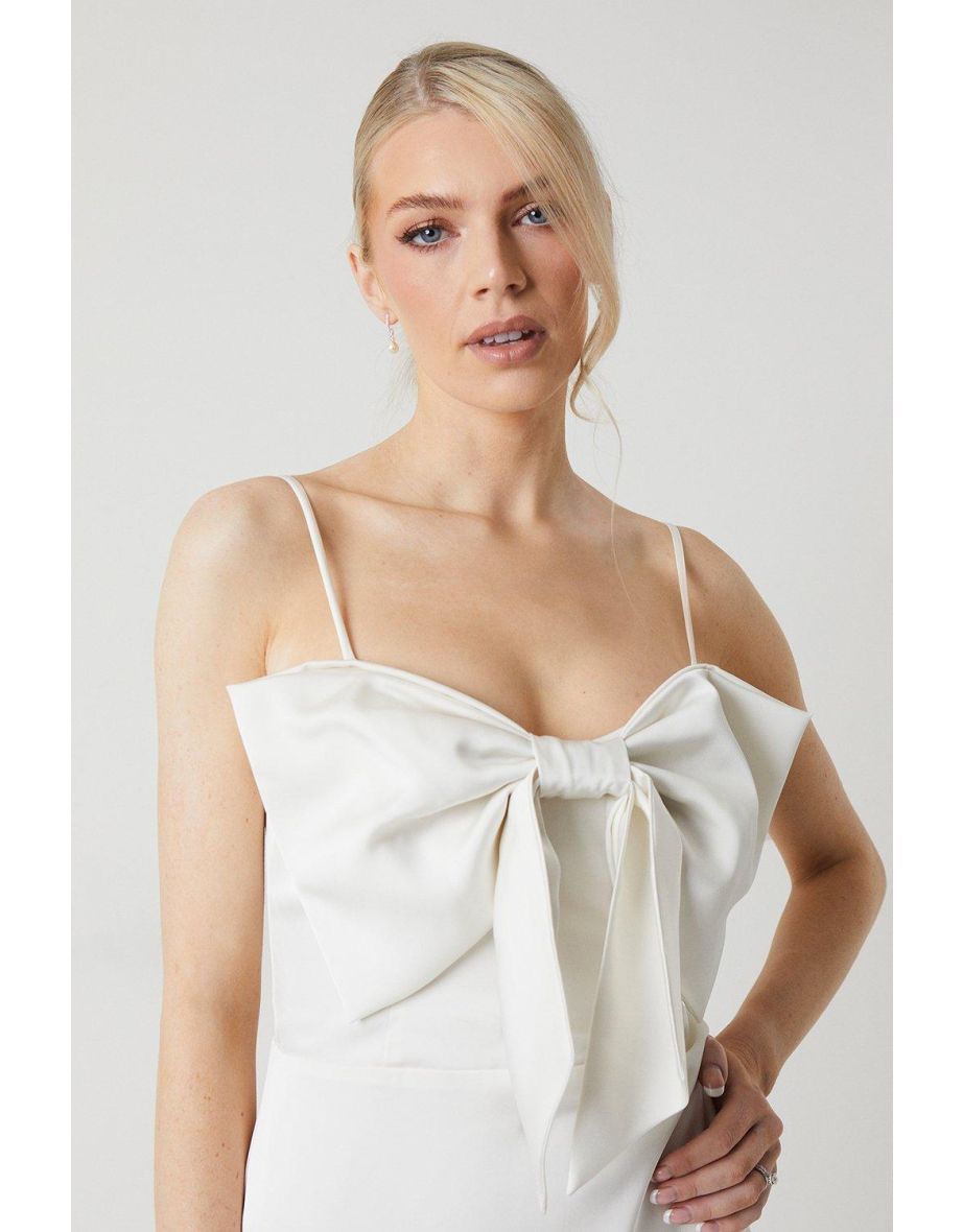 Statement Bow Midaxi Wedding Dress - 3