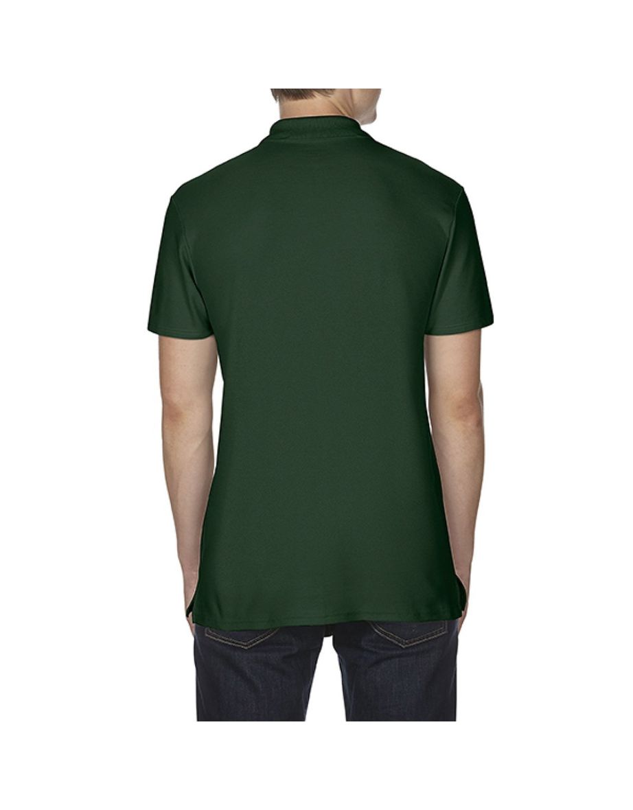 Gildan Softstyle Mens Short Sleeve Double Pique Polo Shirt - Forest Green - 2
