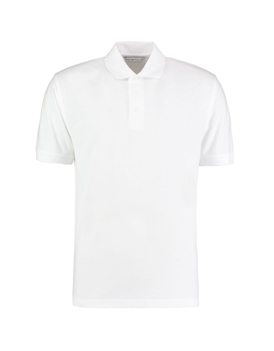Kustom Kit Mens Klassic Superwash Short Sleeve Polo Shirt - White