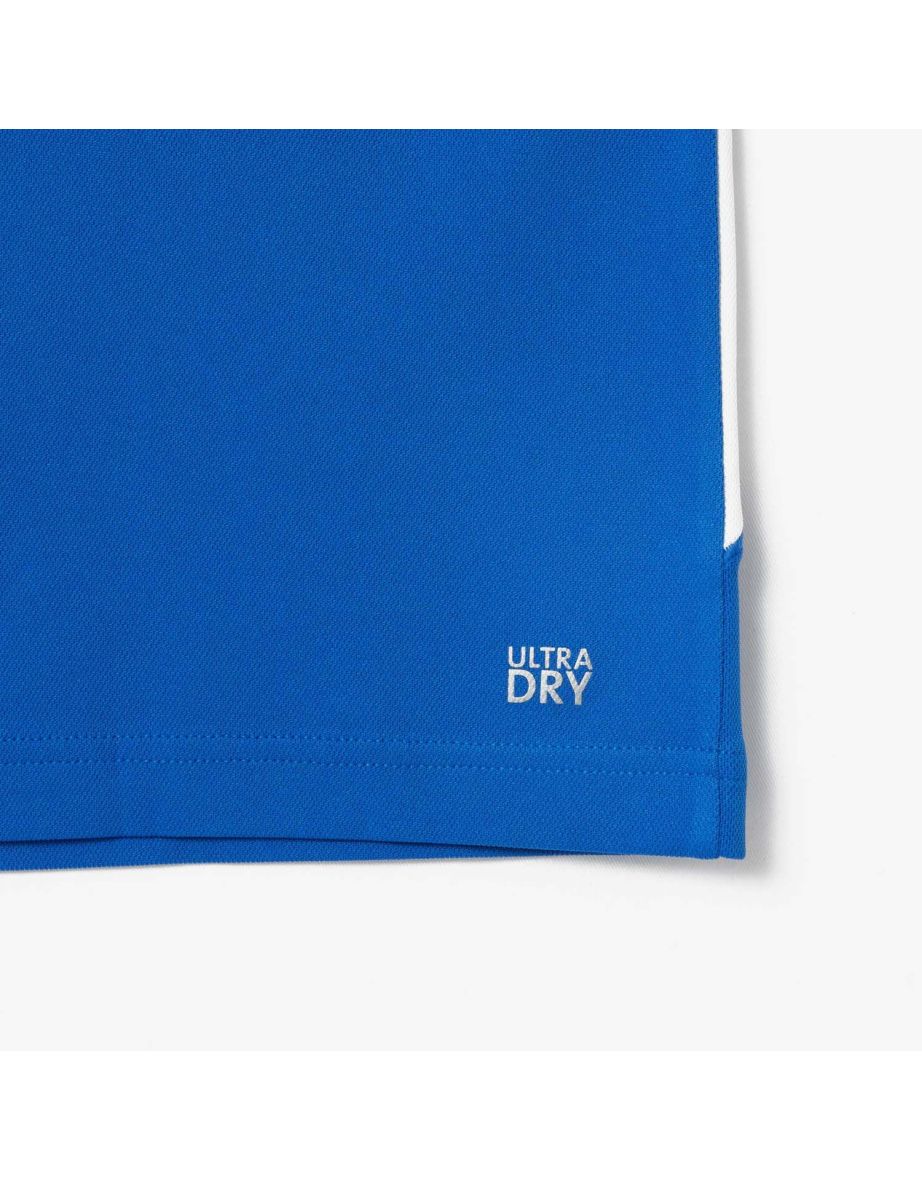 Men's Lacoste Tennis x Novak Djokovic Ultra-Dry Polo Shirt in Blue - 6
