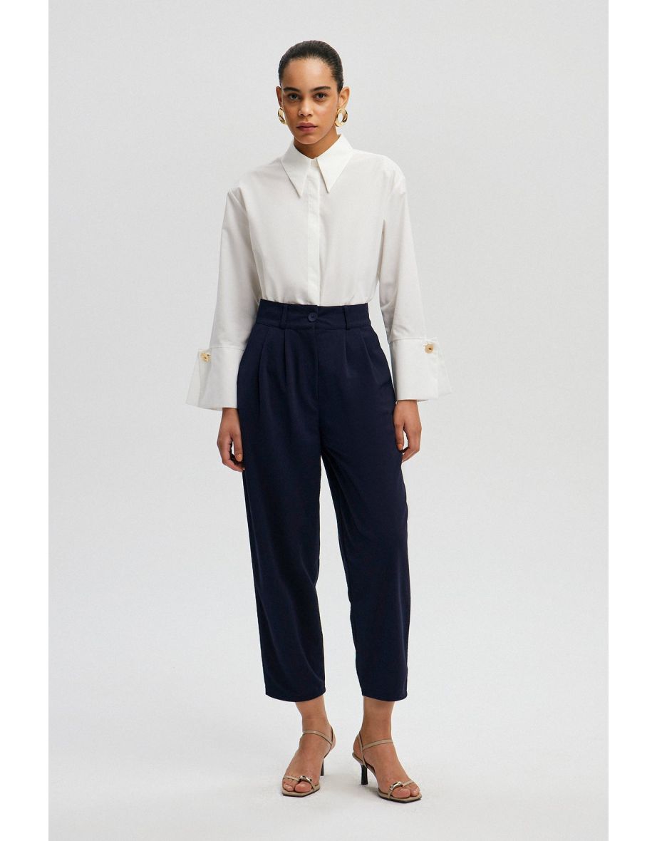 HIGH WAIST BAGGY TROUSERS