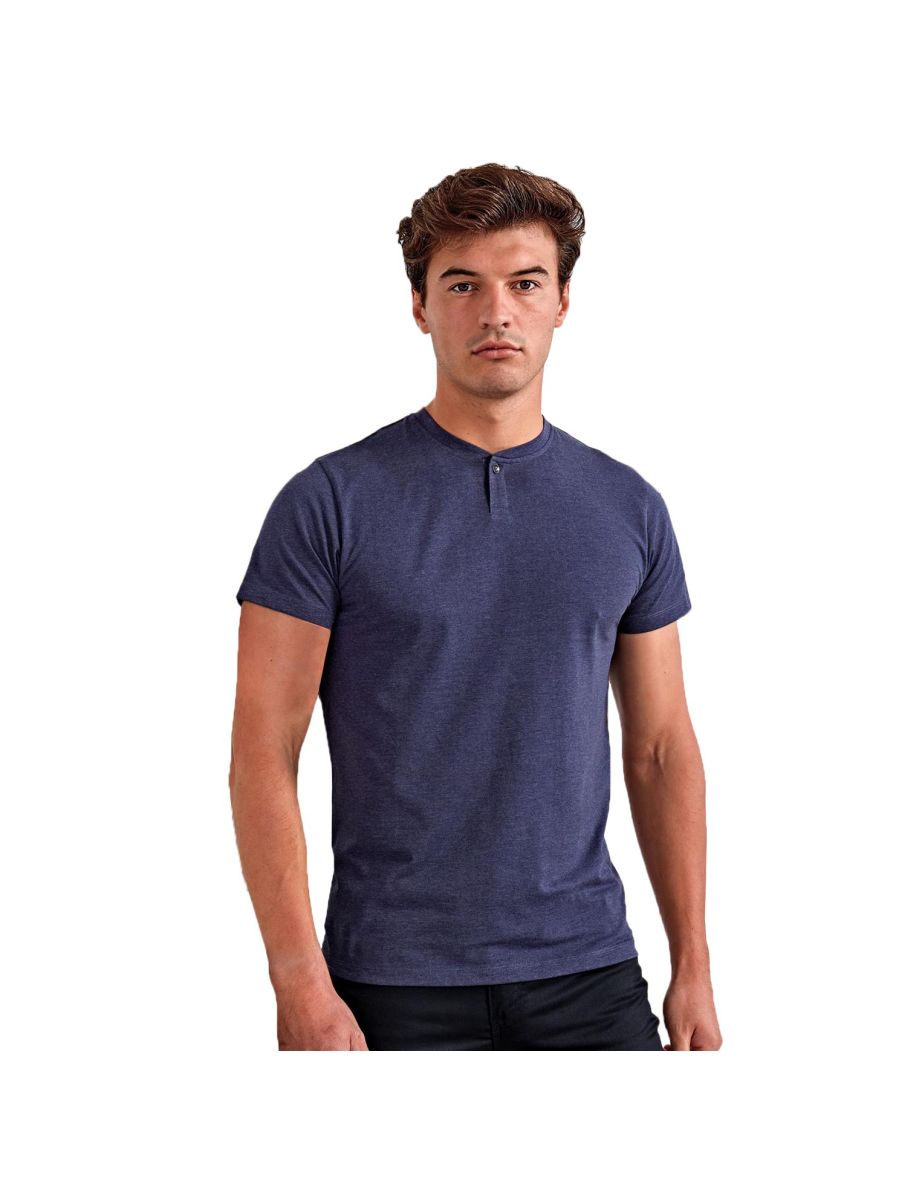 Premier Mens Comis Sustainable T-Shirt - Navy Marl - 2
