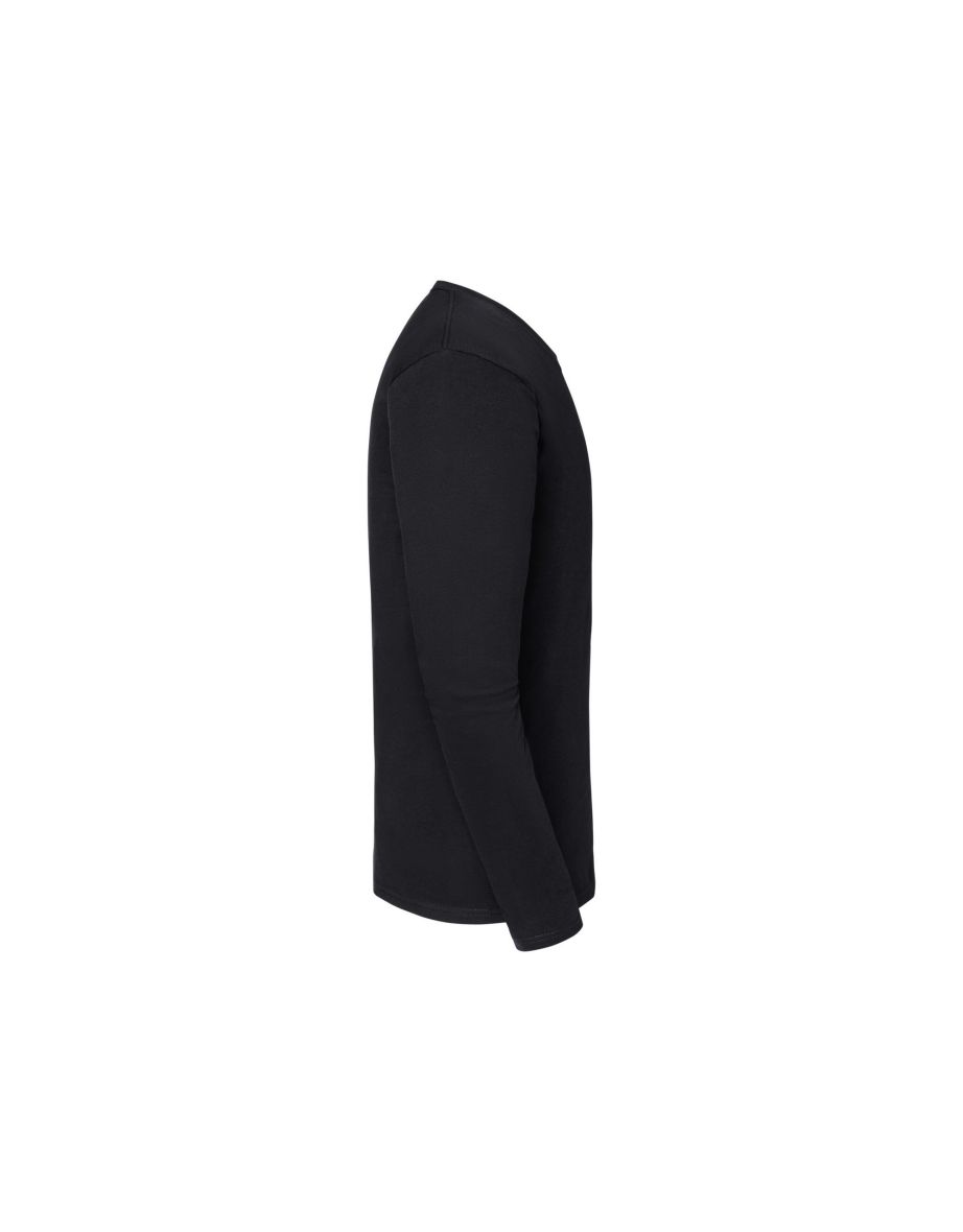 Fruit of the Loom Mens Iconic Premium Long-Sleeved T-Shirt - Black - 2