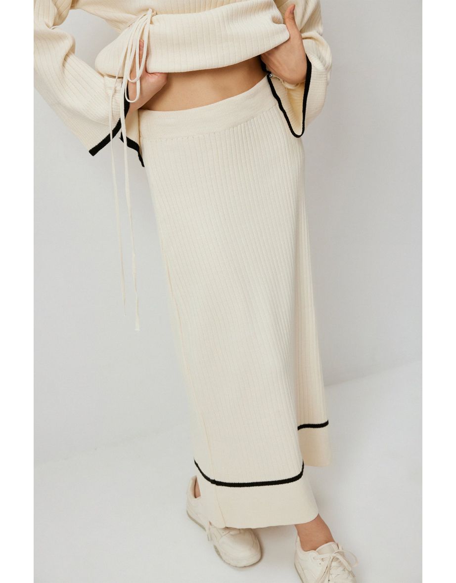 RIBBED KNIT TUNIC SKIRT SET - 5