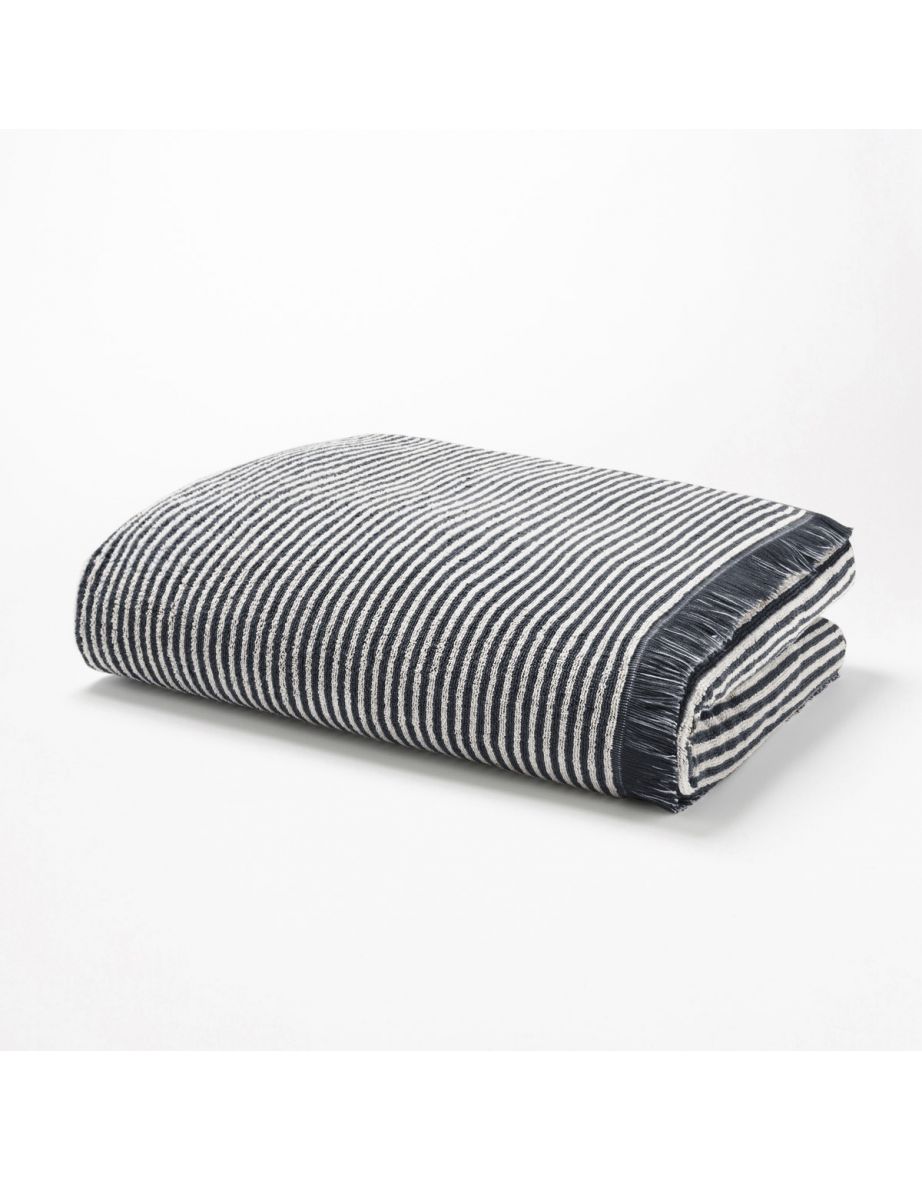 Malo Large Striped Bath Towel