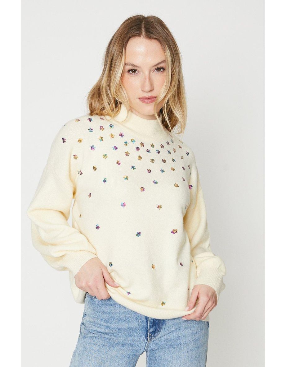 Oasis white outlet jumper