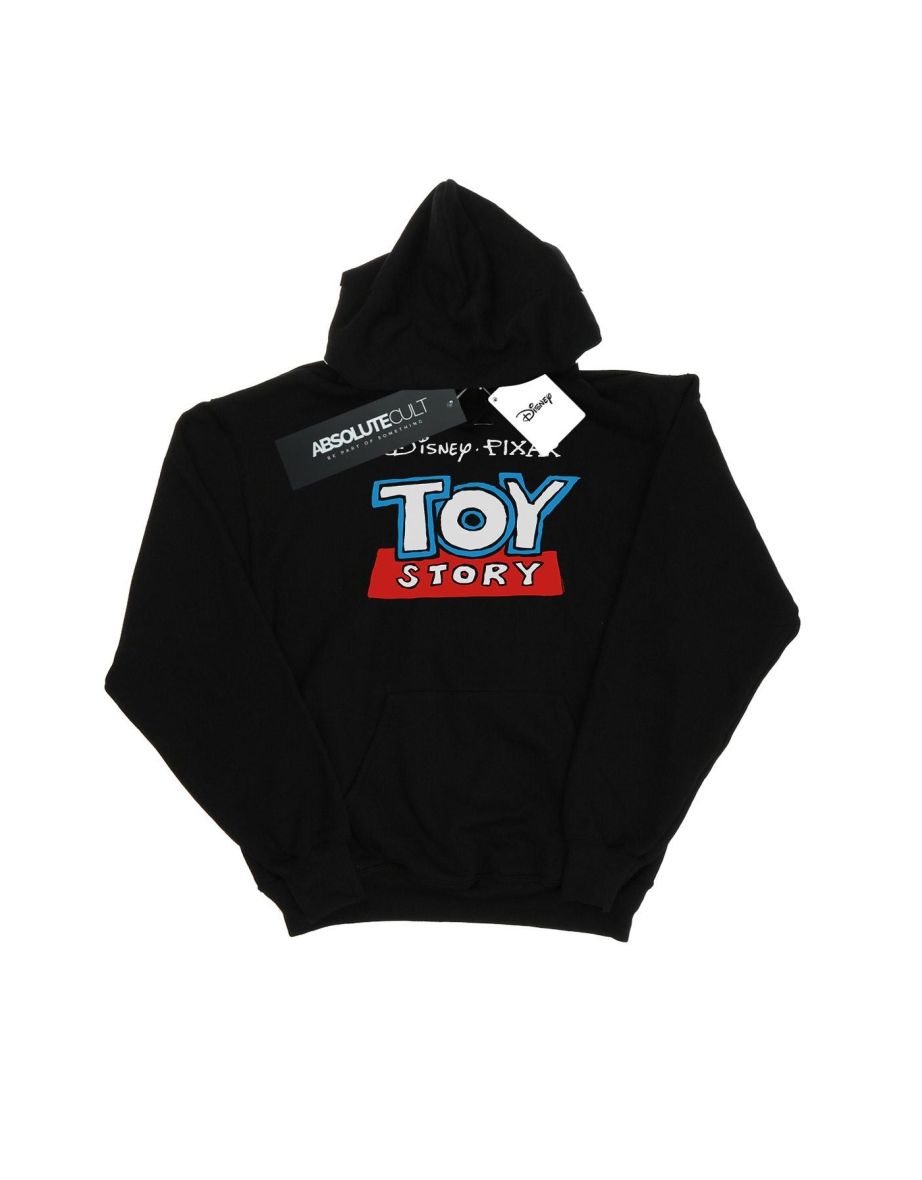Disney Girls Toy Story Cartoon Logo Hoodie - Black