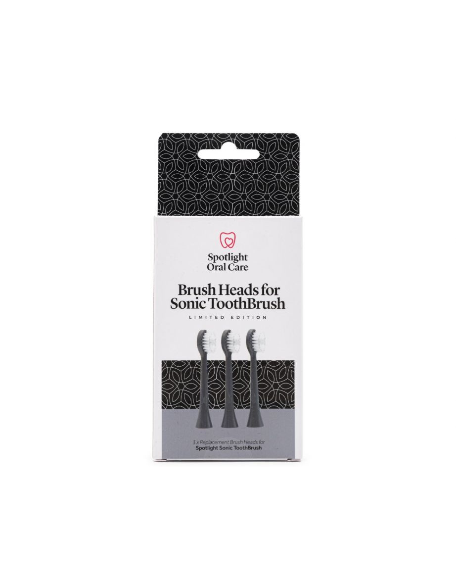 Spotlight Oral Care Sonic Head Replacements -Graphite Grey