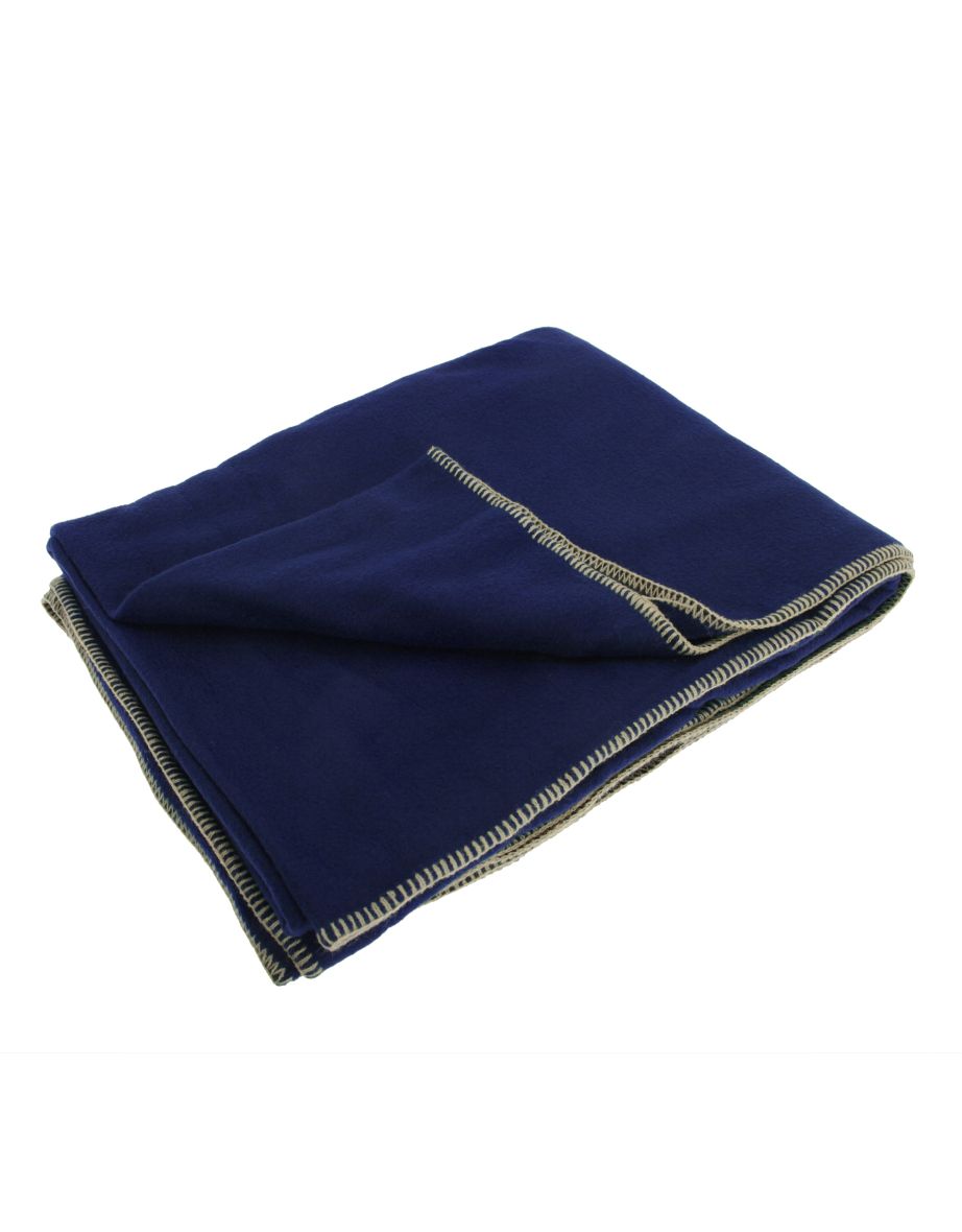 Result Plain Warm Outdoor Fleece Blanket (330gsm) - Marine