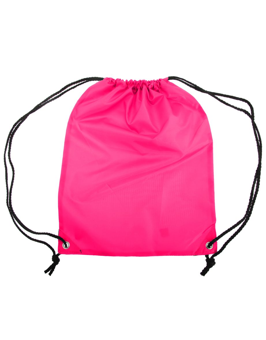 Shugon Stafford Plain Drawstring Tote Bag - 13 Litres (Pack of 2) - Hot Pink