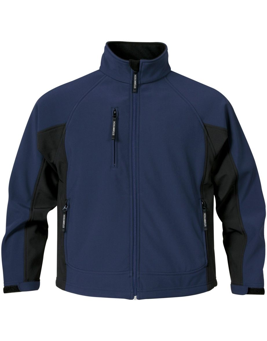 Stormtech Mens Bonded Teflon® DWR Wind/Water Repellent Jacket - Navy/Black