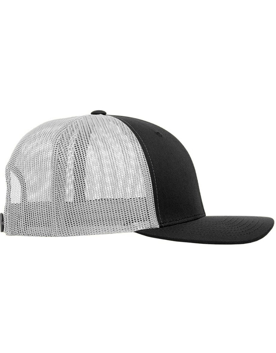 Yupoong Flexfit Retro Snapback Trucker Cap - Black/White - 1