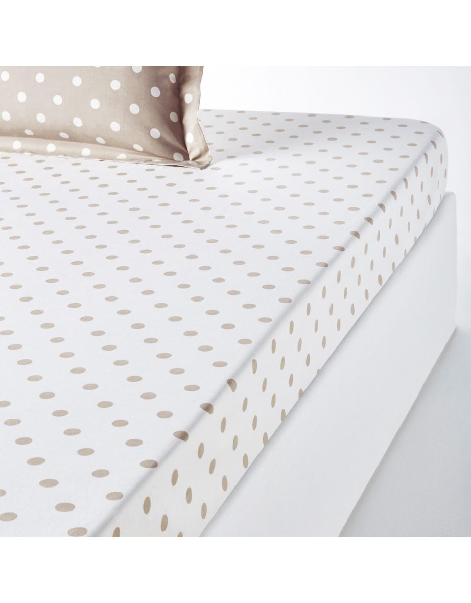 Clarisse Polka Dot Print Fitted Sheet
