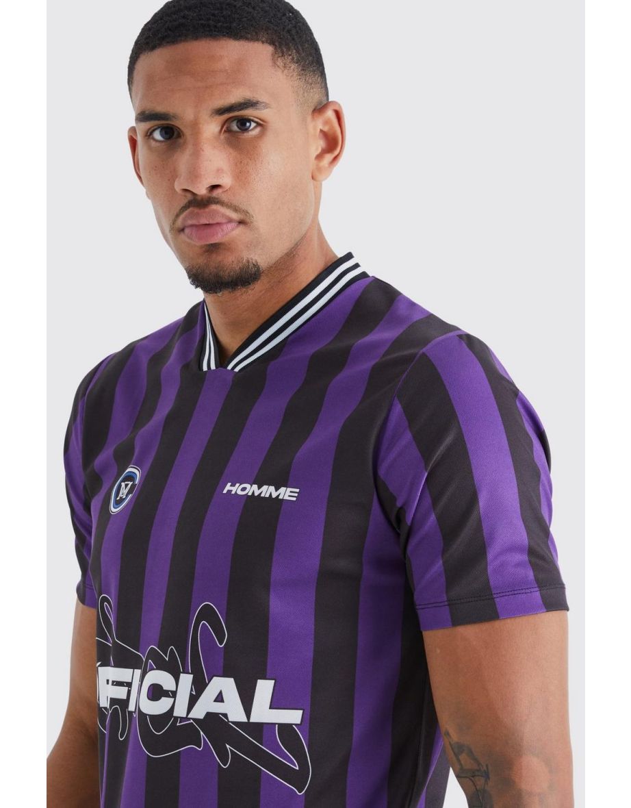 Tall Stripe Official Football Shirt - purple - 2