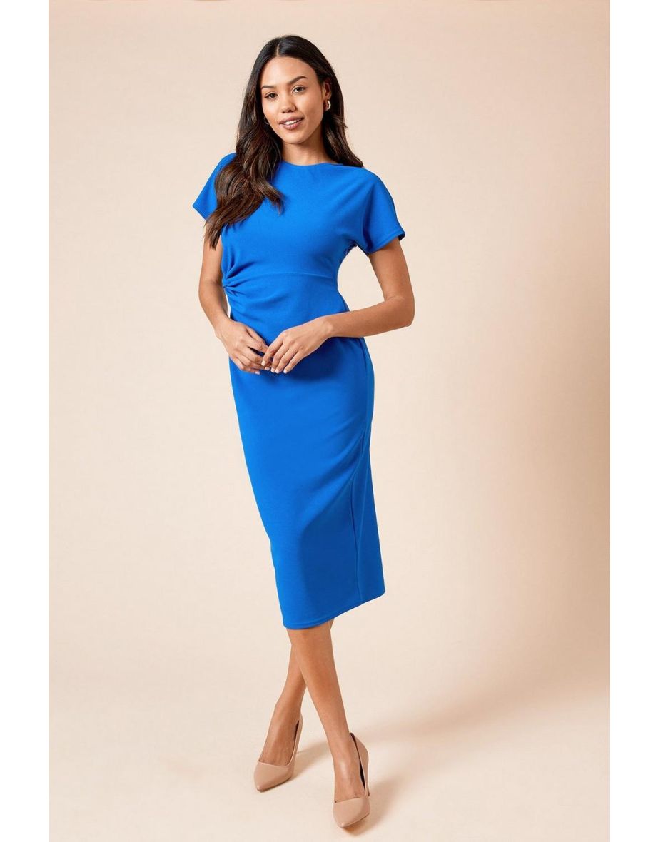 Twist Scuba Midi Dress