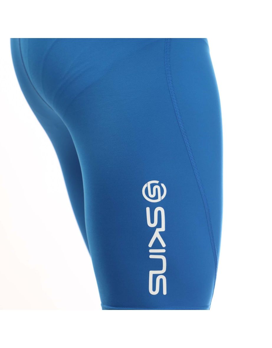 Men's Skins Series-1 Half Tights in Blue - 3