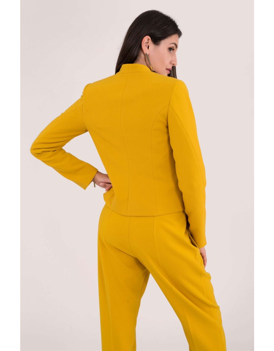 Closet London Yellow Biker Jacket - 3
