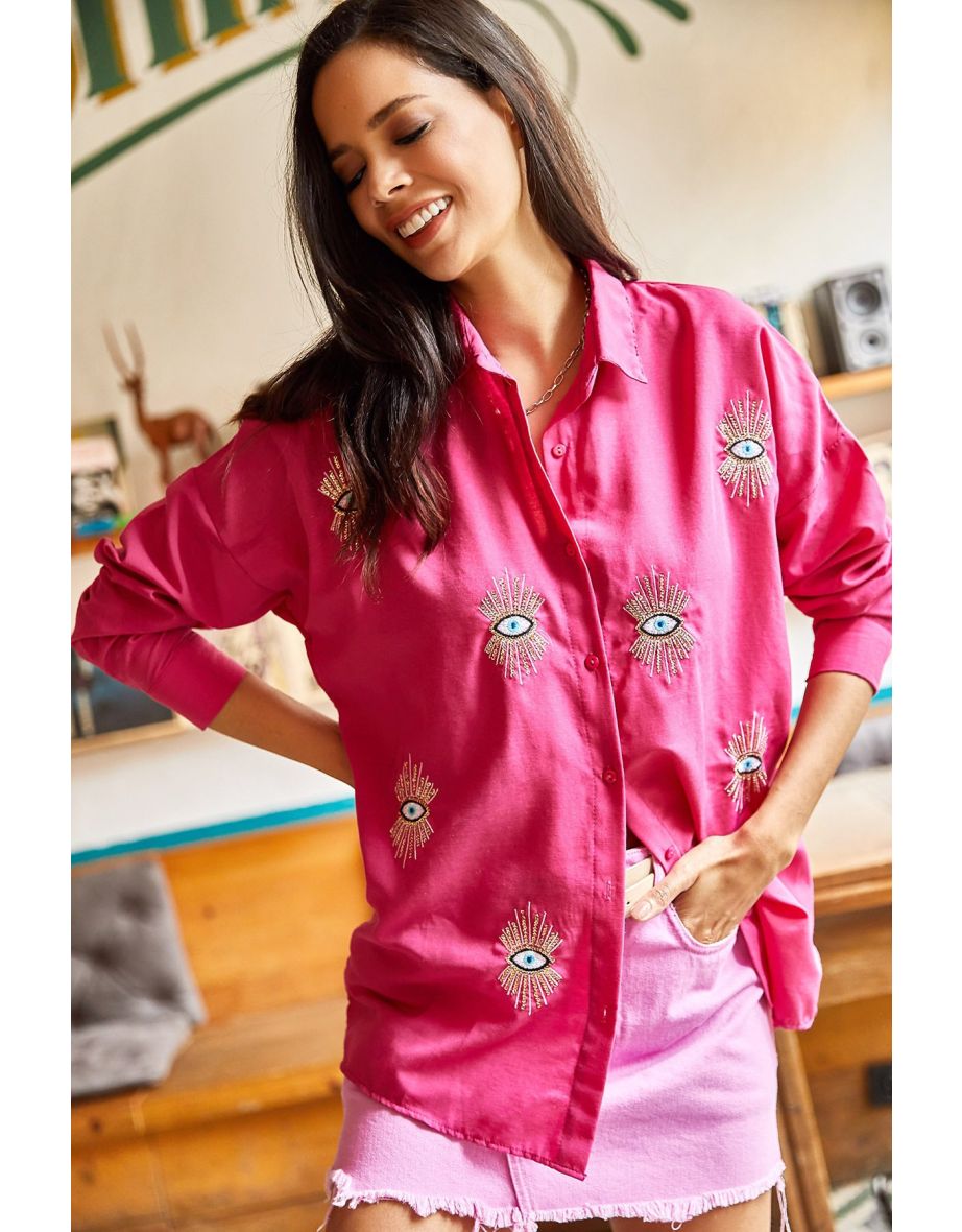 Shirt - Pink - Oversize - 6