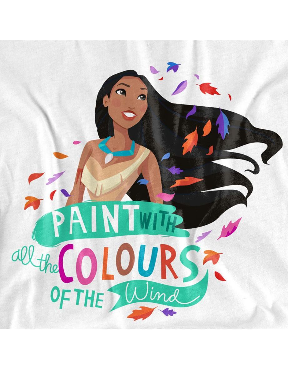 Pocahontas  Adult Colours Of The Wind T-Shirt - White - 2