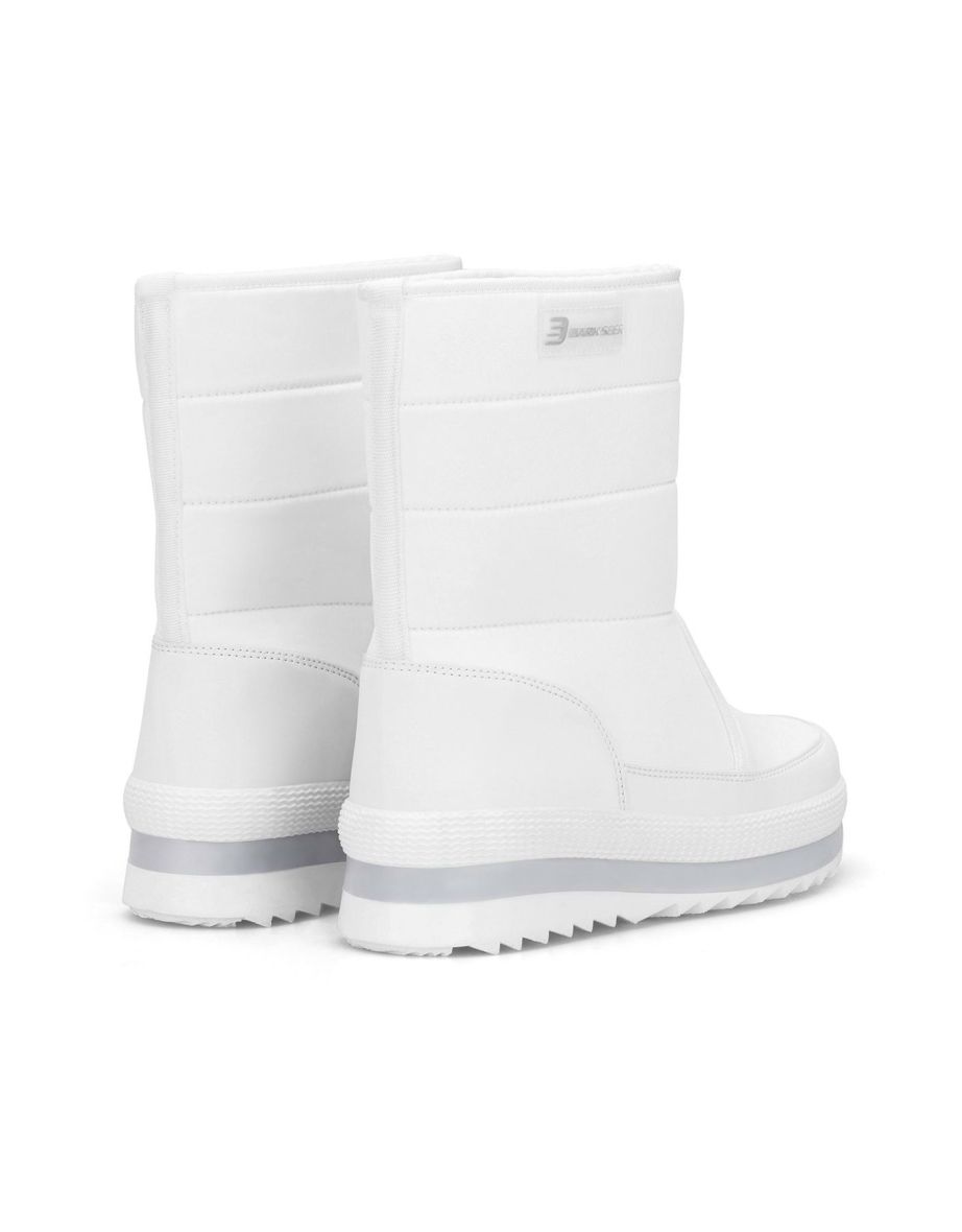 White Women's Boots - 4