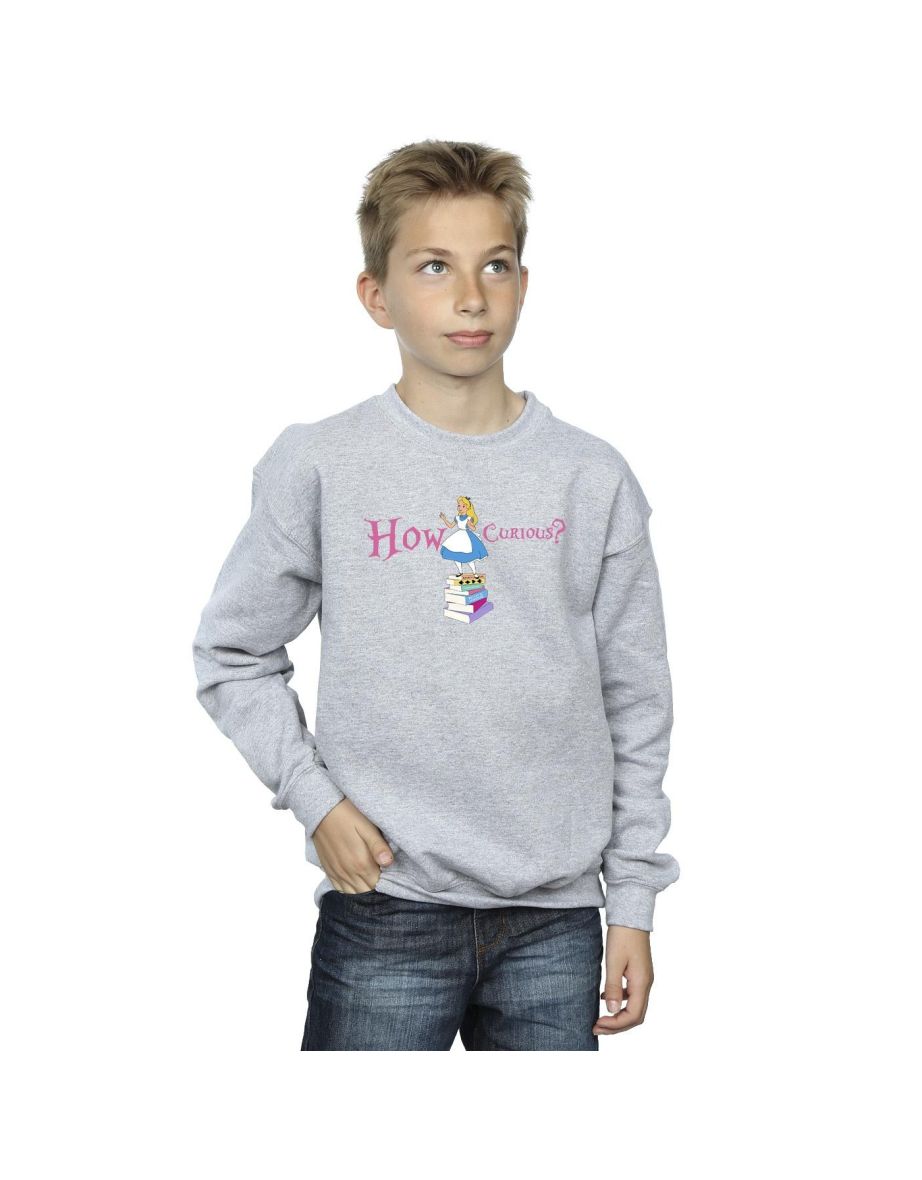 Disney Boys Alice In Wonderland How Curious Sweatshirt