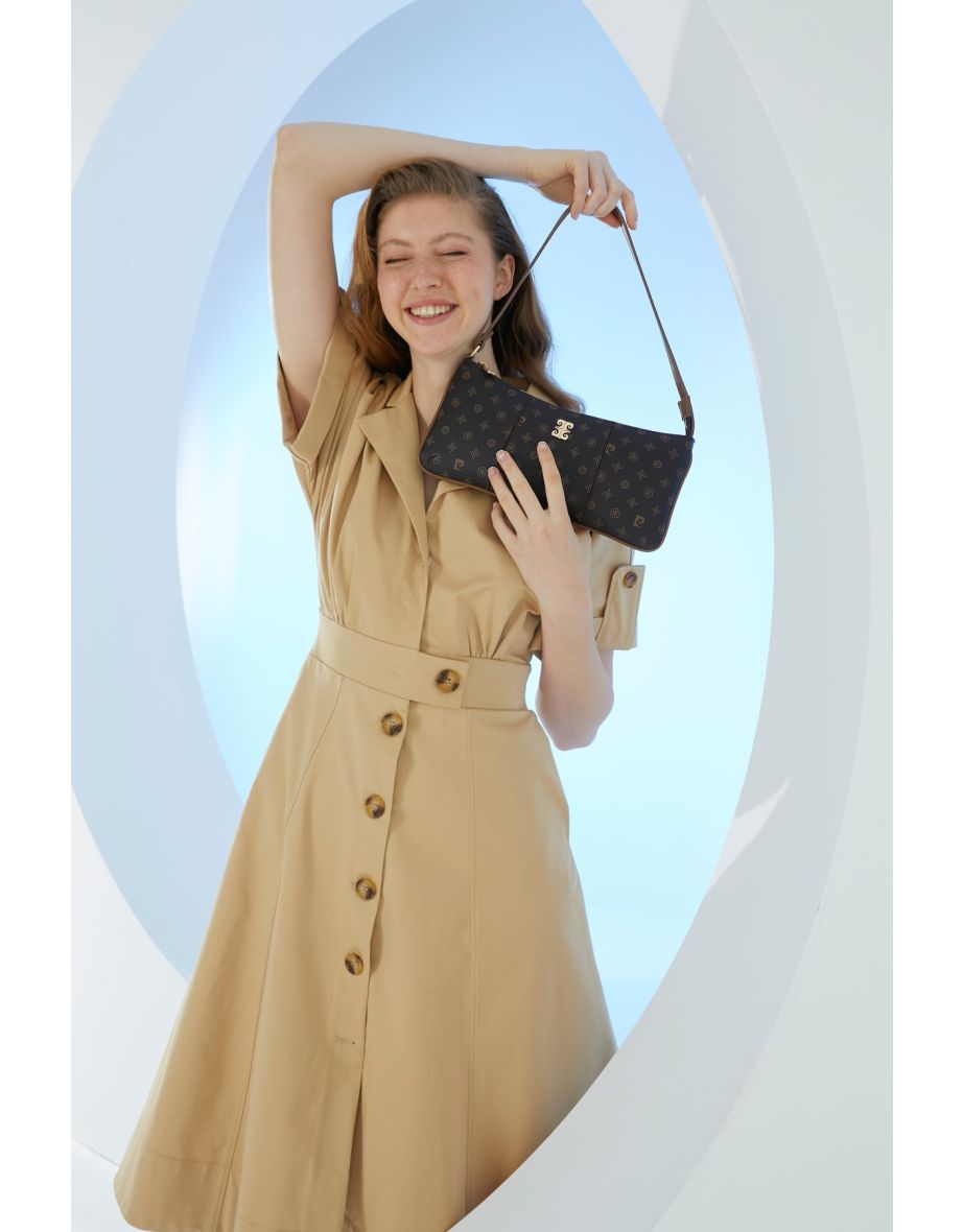 Brown Monogram Women's Shoulder Bag