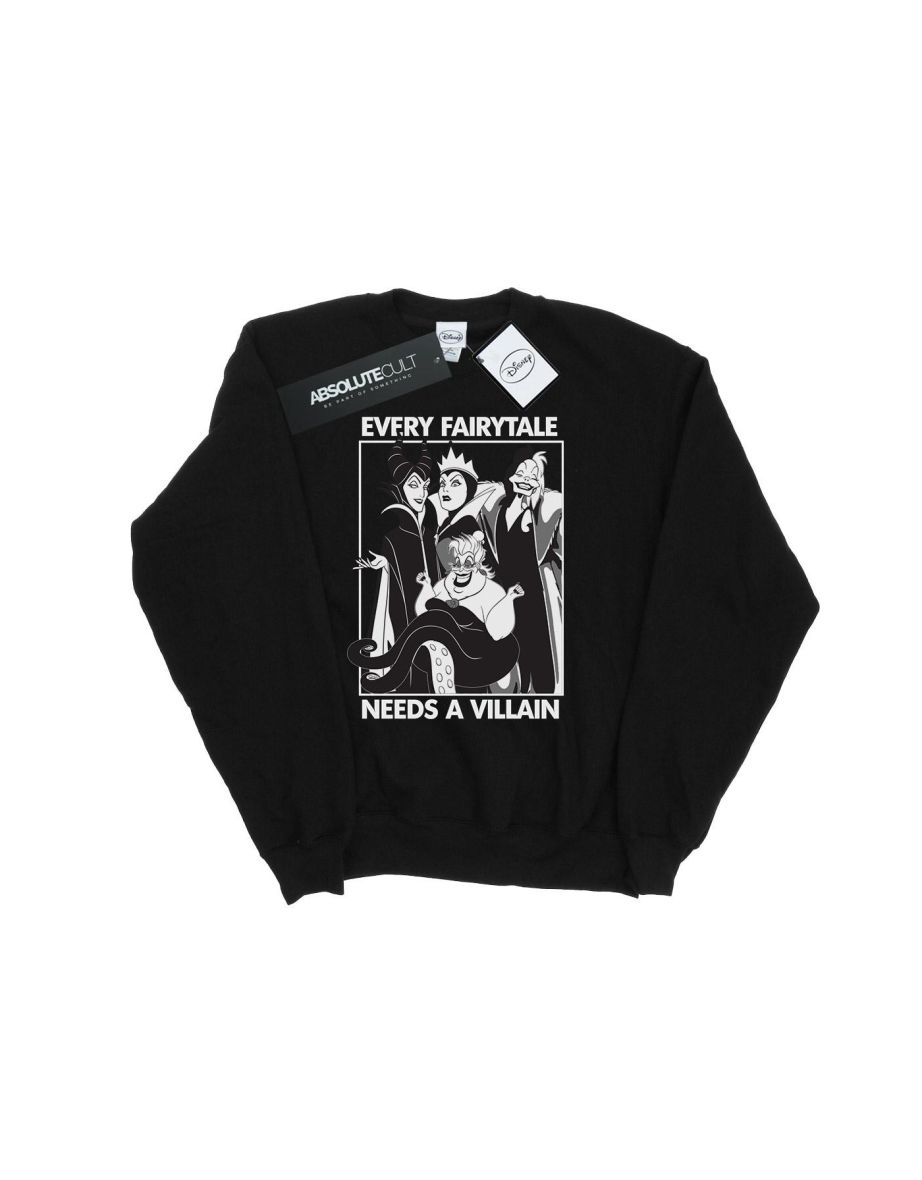 Disney Boys Every Fairy Tale Needs A Villain Sweatshirt - Black