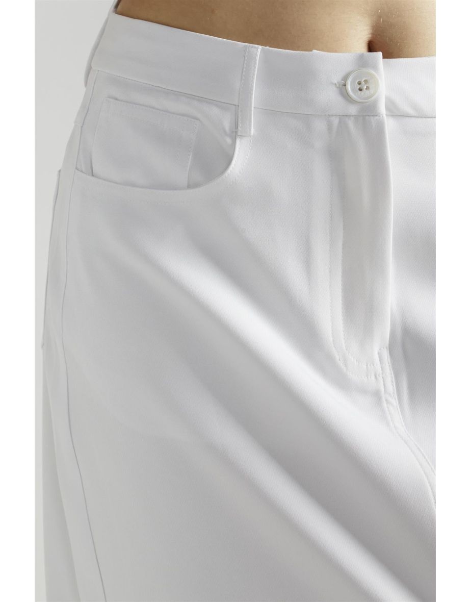 White Split Maxi-Skirt - 3