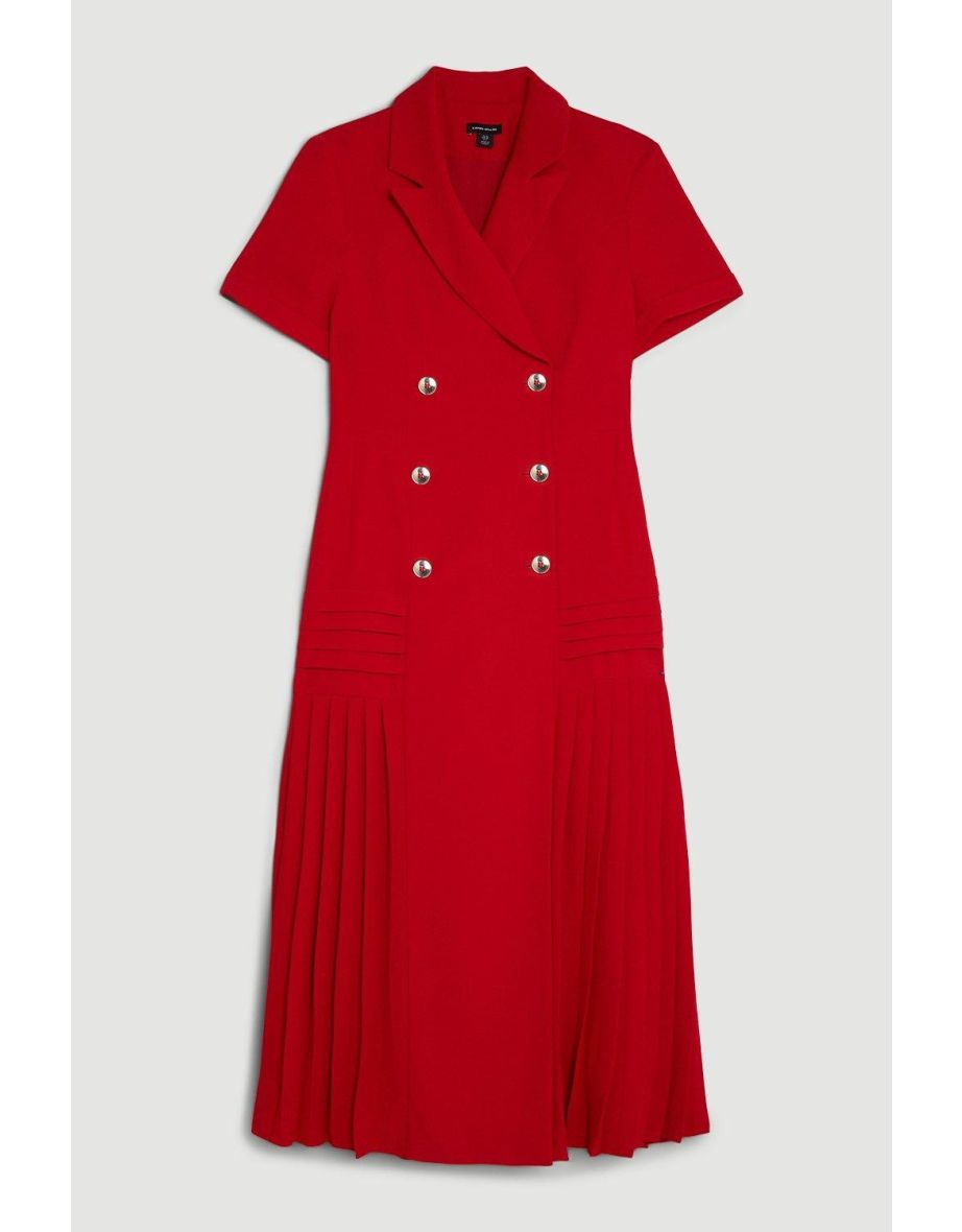 Karen Millen Red A-Line Midaxi Blazer Dress - 3