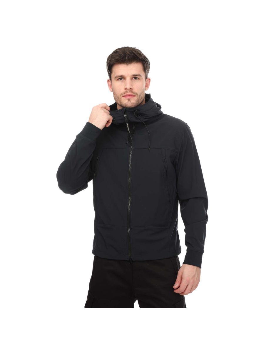 Men's CP Company Shell-R Goggle Jacket in Blue