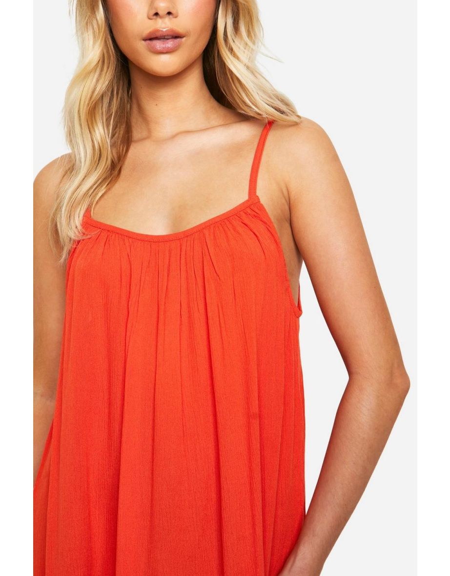 Strappy Cheesecloth Maxi Dress - 3