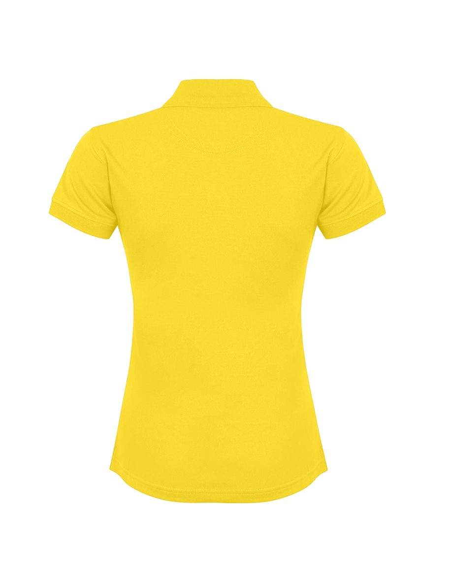 Henbury Womens/Ladies Coolplus® Fitted Polo Shirt - Yellow - 1