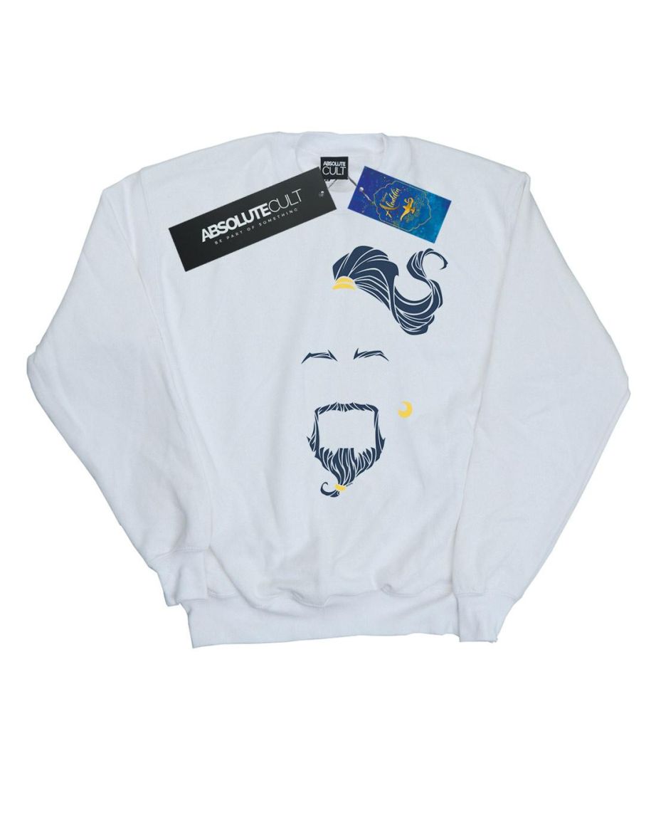 Disney Boys Aladdin Movie Genie Blue Face Sweatshirt - 1