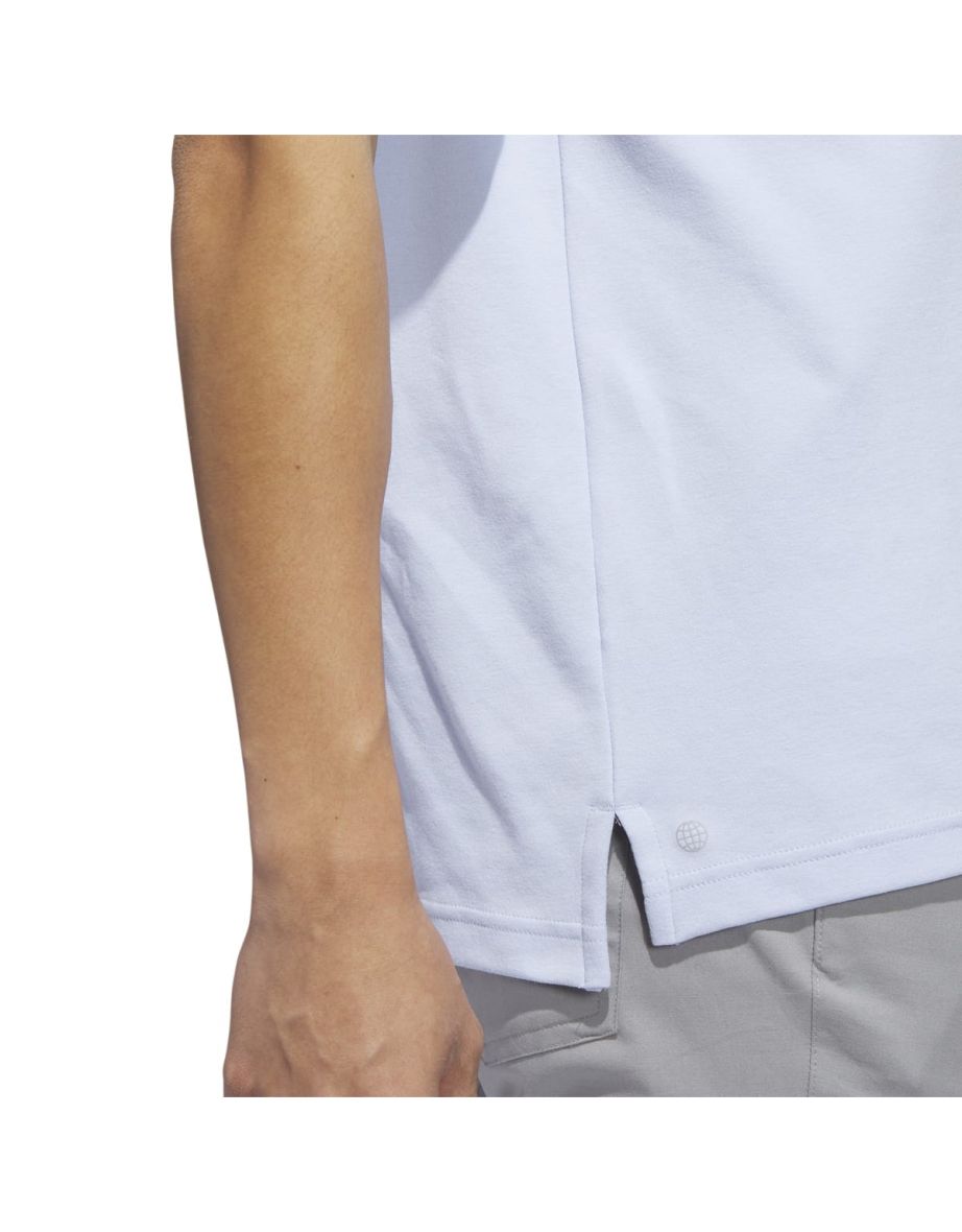 Men's adidas Go-To Piqué Golf Polo Shirt in Blue - 7