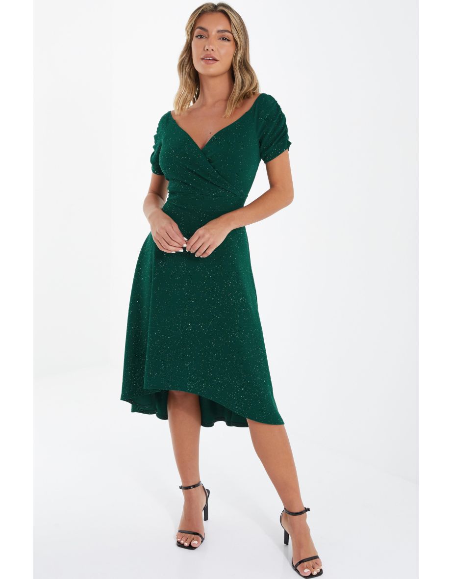 Quiz bardot midi dress hotsell