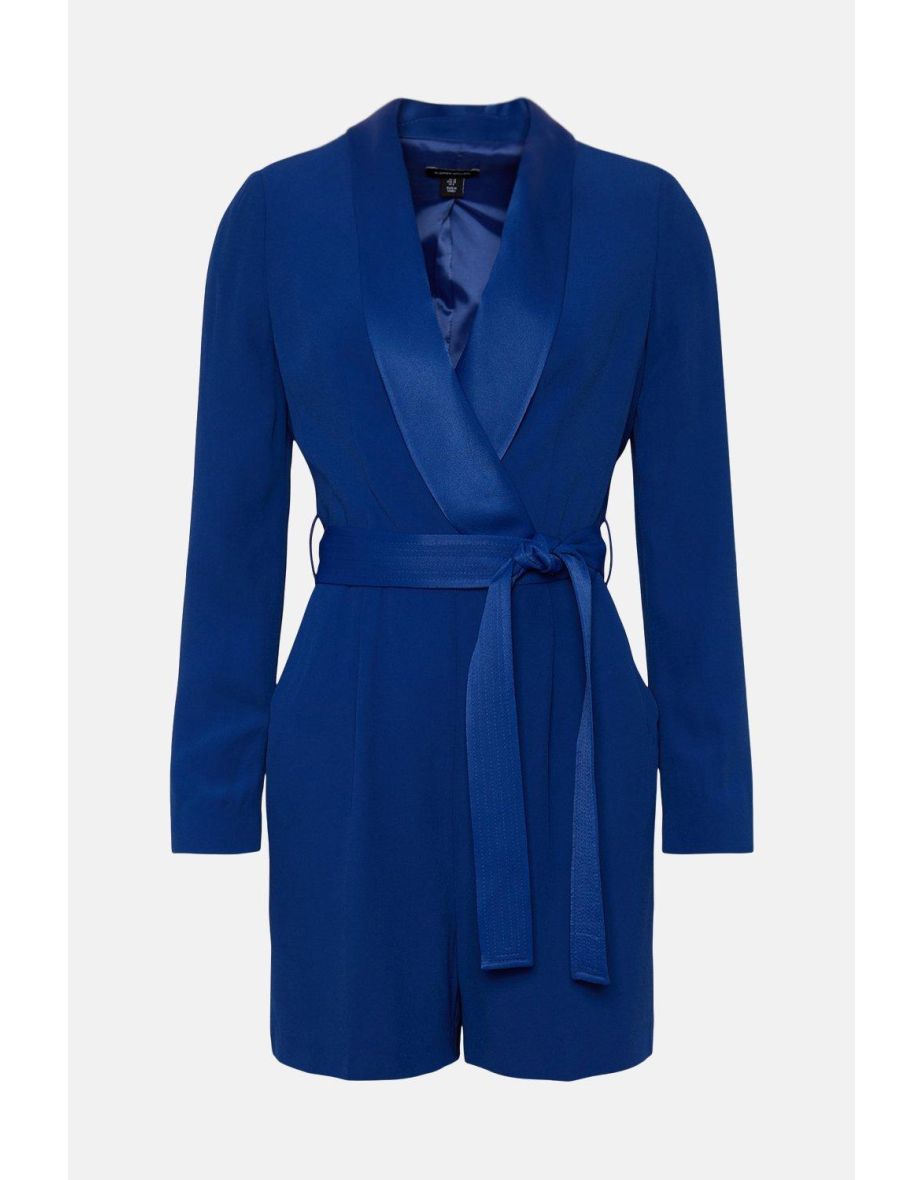 Tuxedo Wrap Playsuit - 3