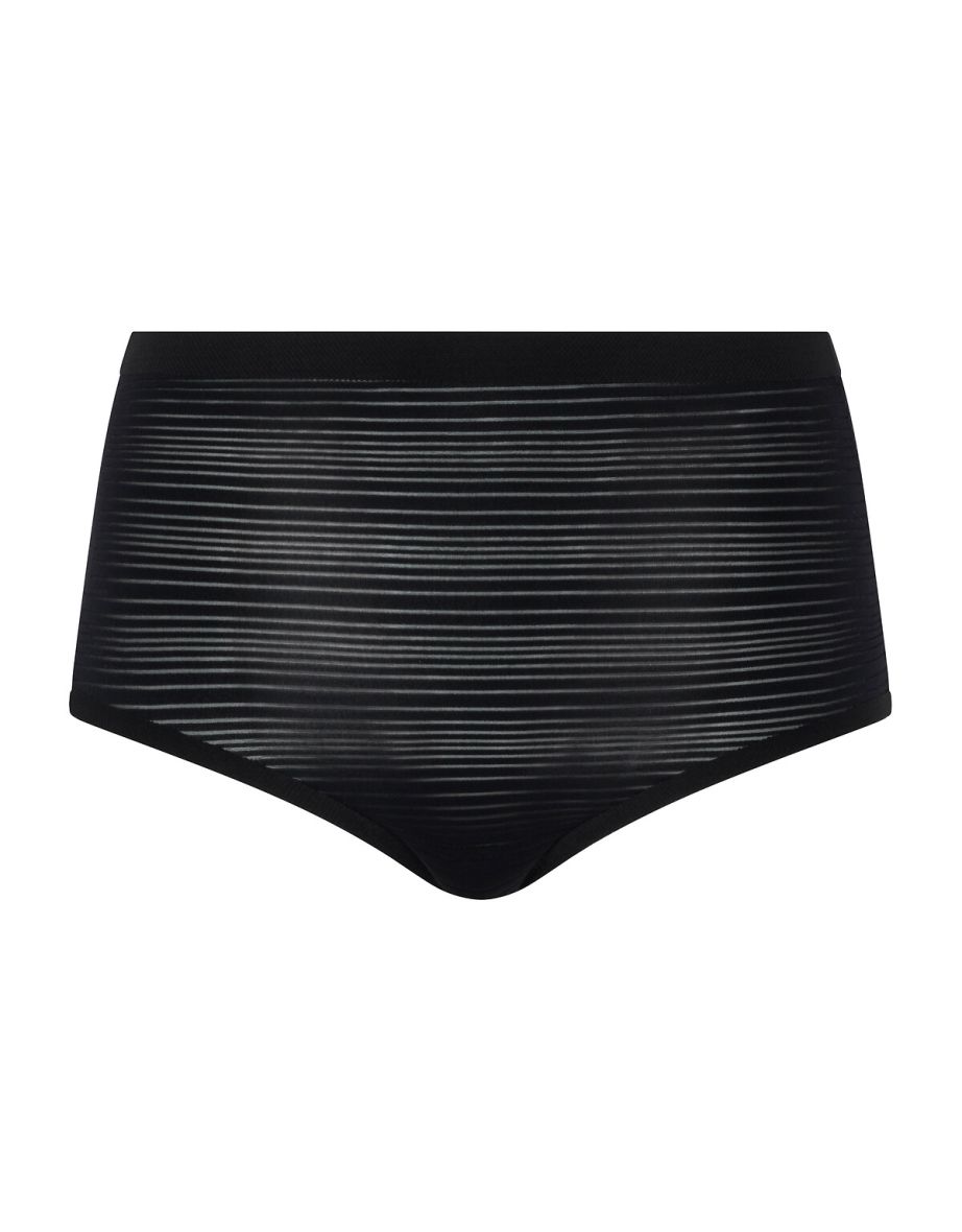 Soft Stretch Stripes Maxi Knickers, One Size Fits All - 3