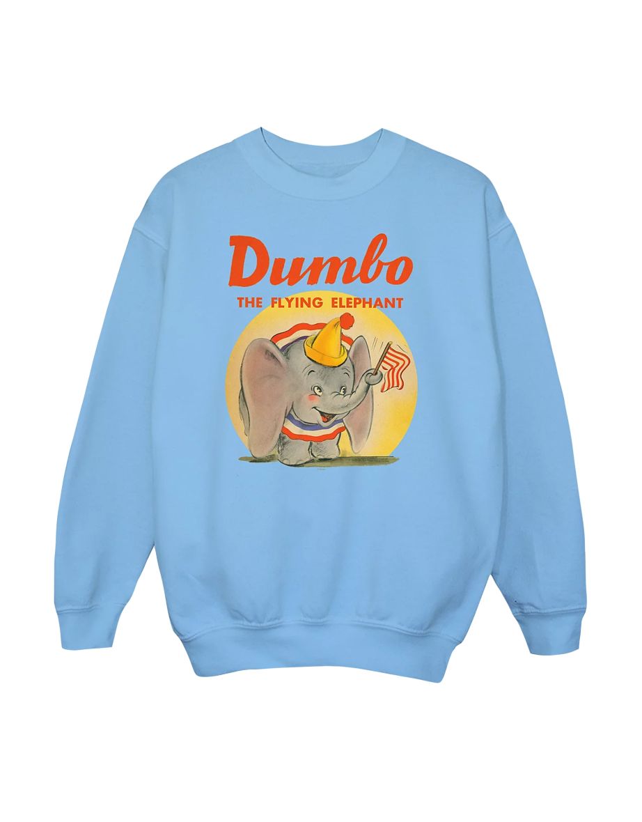 Disney Boys Dumbo Flying Elephant Sweatshirt - Baby Blue