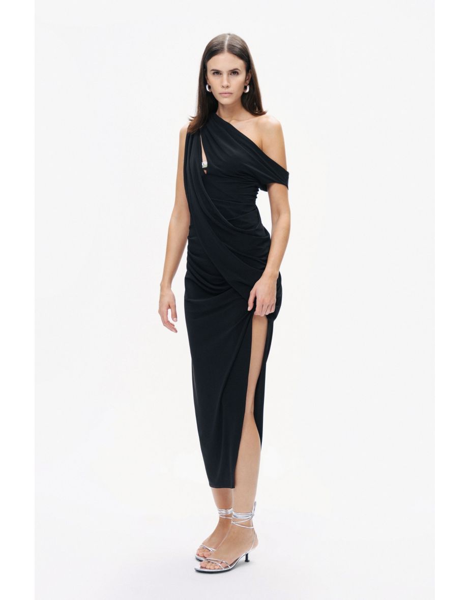 Accessory Detailed Midi Dress - 8