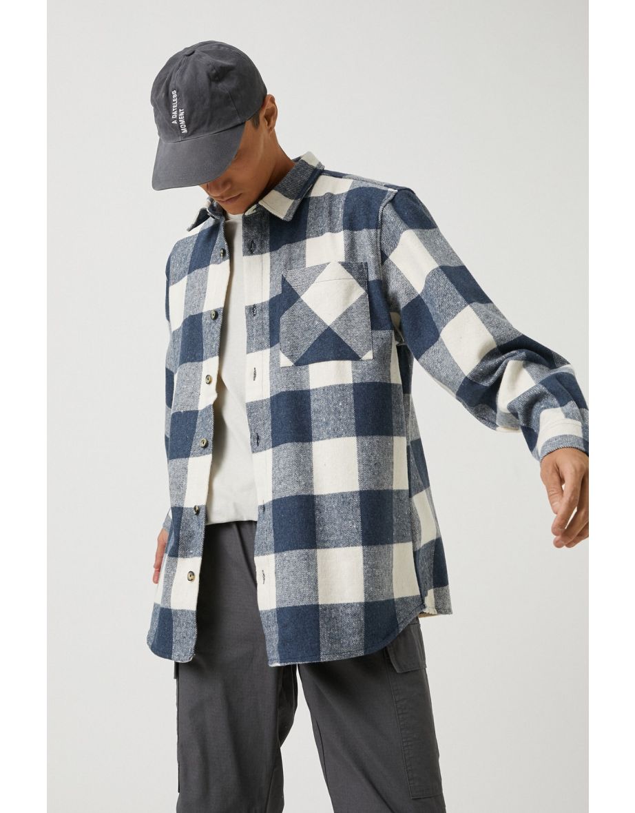 Men's Blue Plaid Jacket