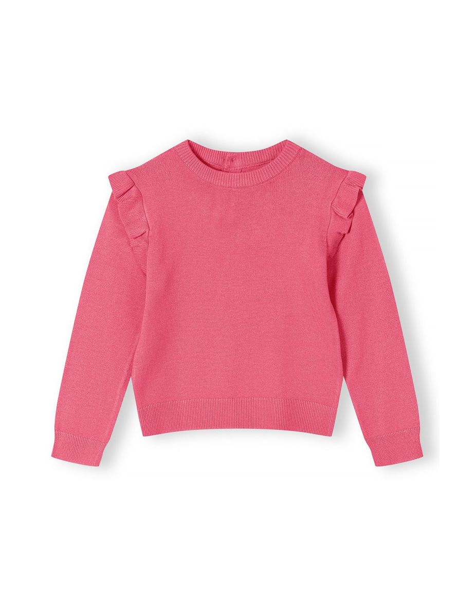 Girls Frill Sleeve Jumper