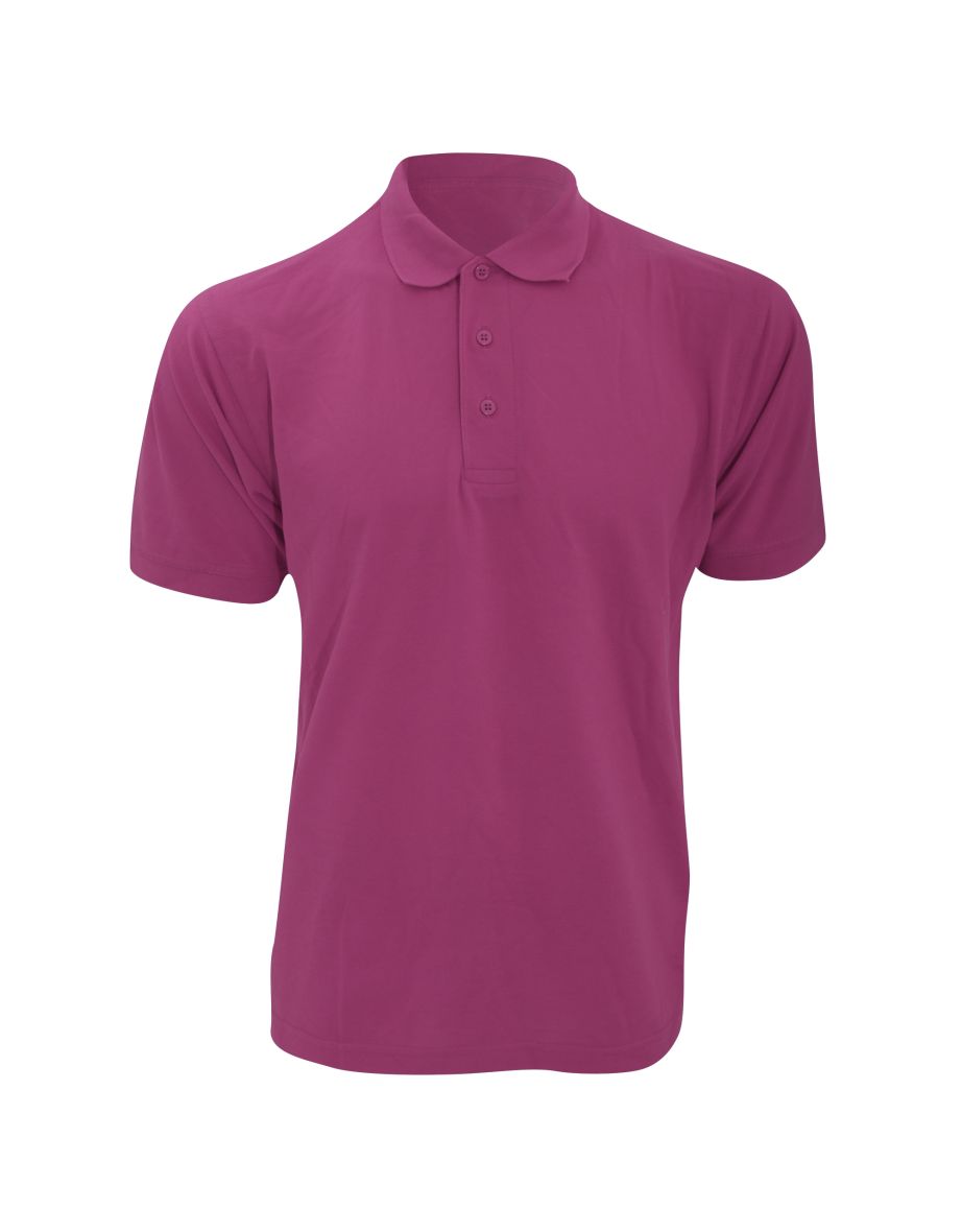 Kustom Kit Mens Klassic Superwash Short Sleeve Polo Shirt - Magenta