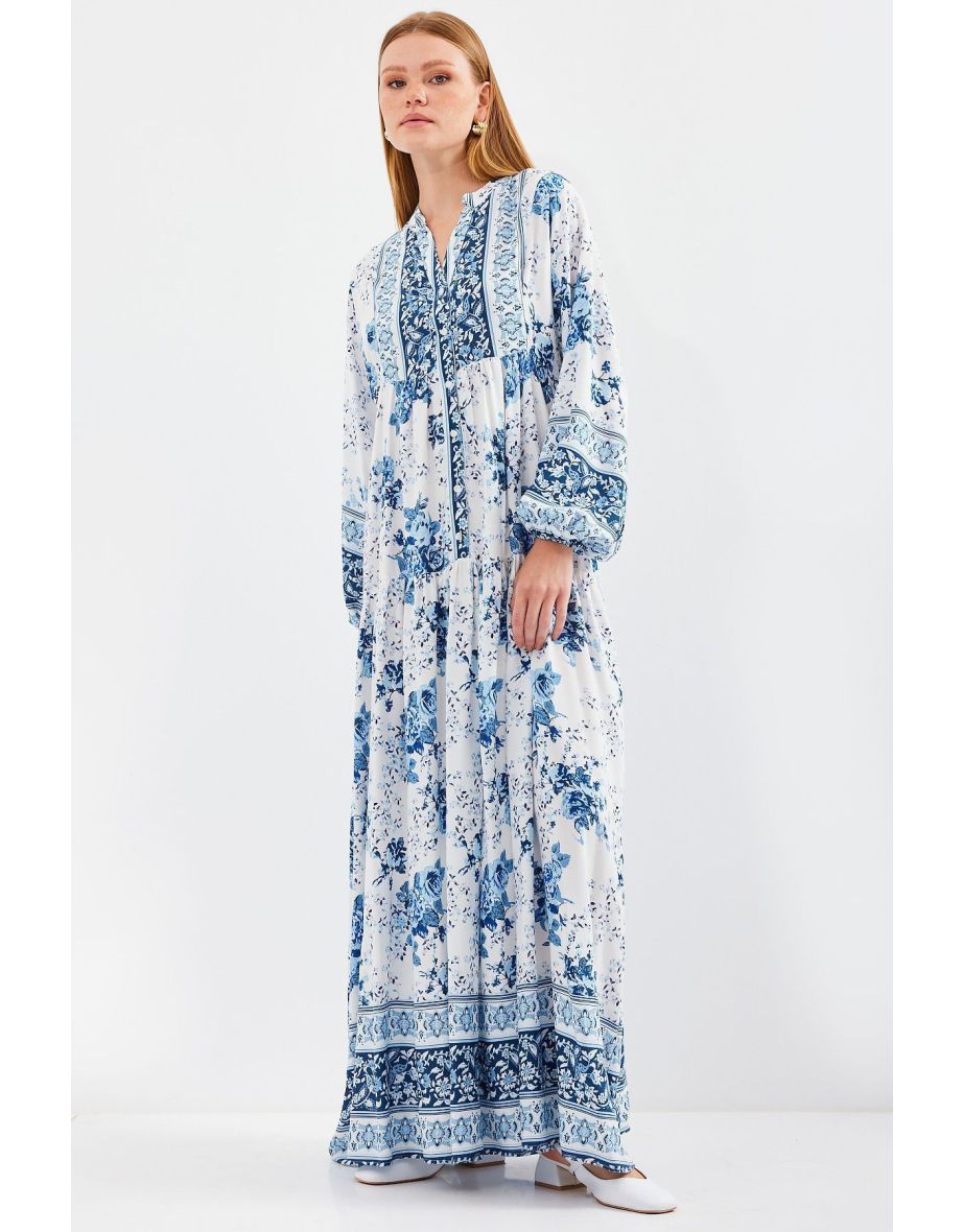 Authentic Patterned Dress - 6