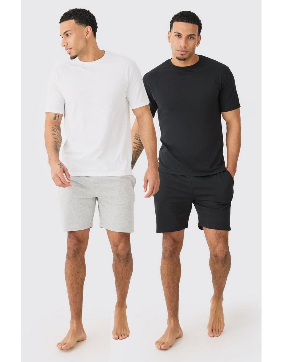 2 Pack T-shirt & Short Lounge Set