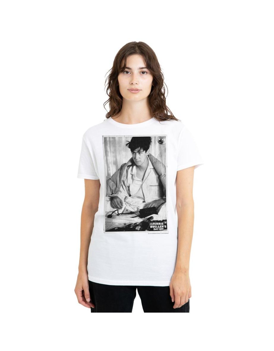 Ferris Bueller´s Day Off Unisex Adult Cameron T-Shirt - White