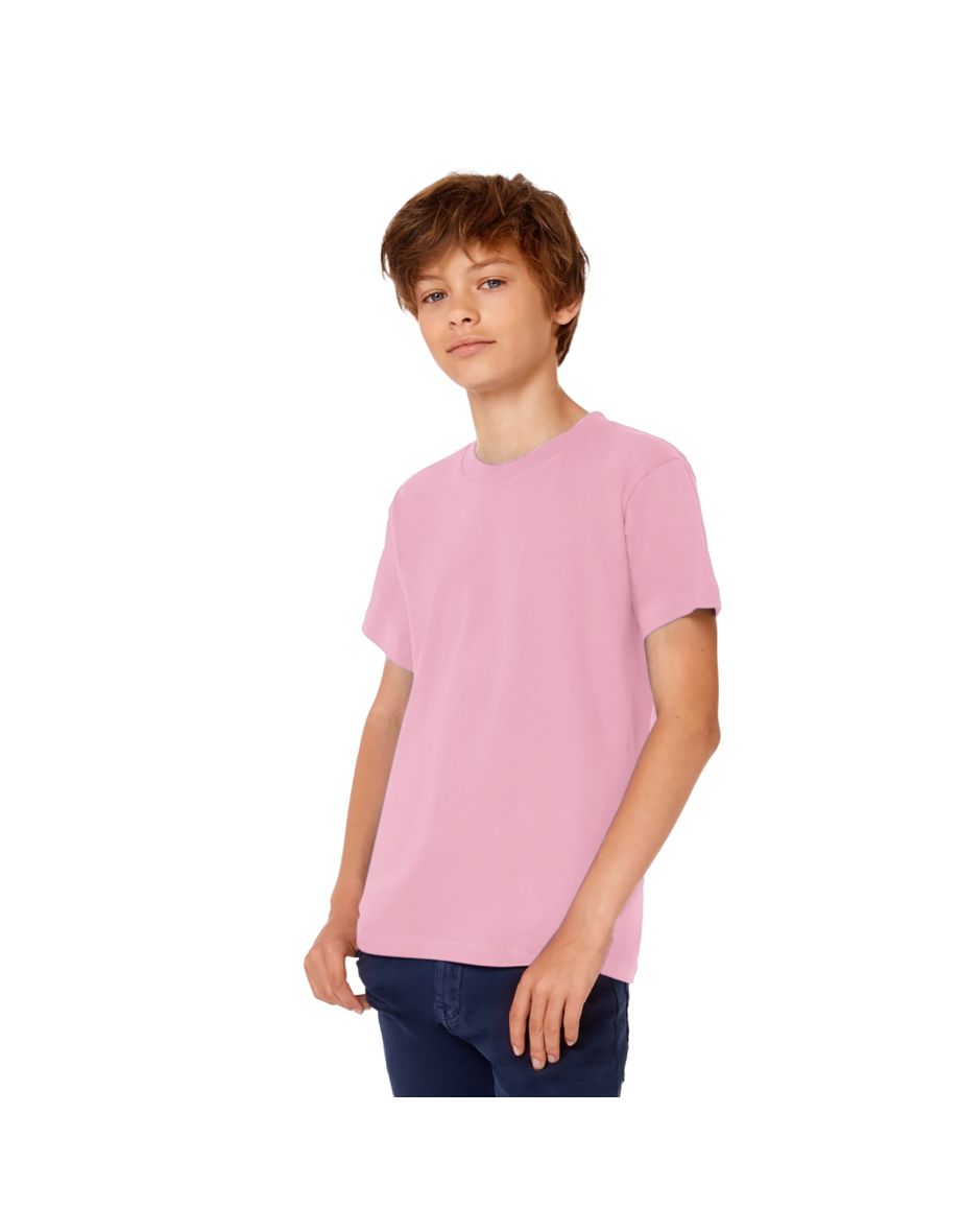 B&C Kids/Childrens Exact 190 Short Sleeved T-Shirt (Pack of 2) - Pink Sixties - 1